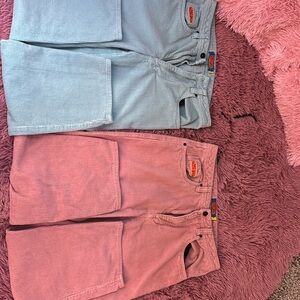 Blue and pink Empyre skater pants